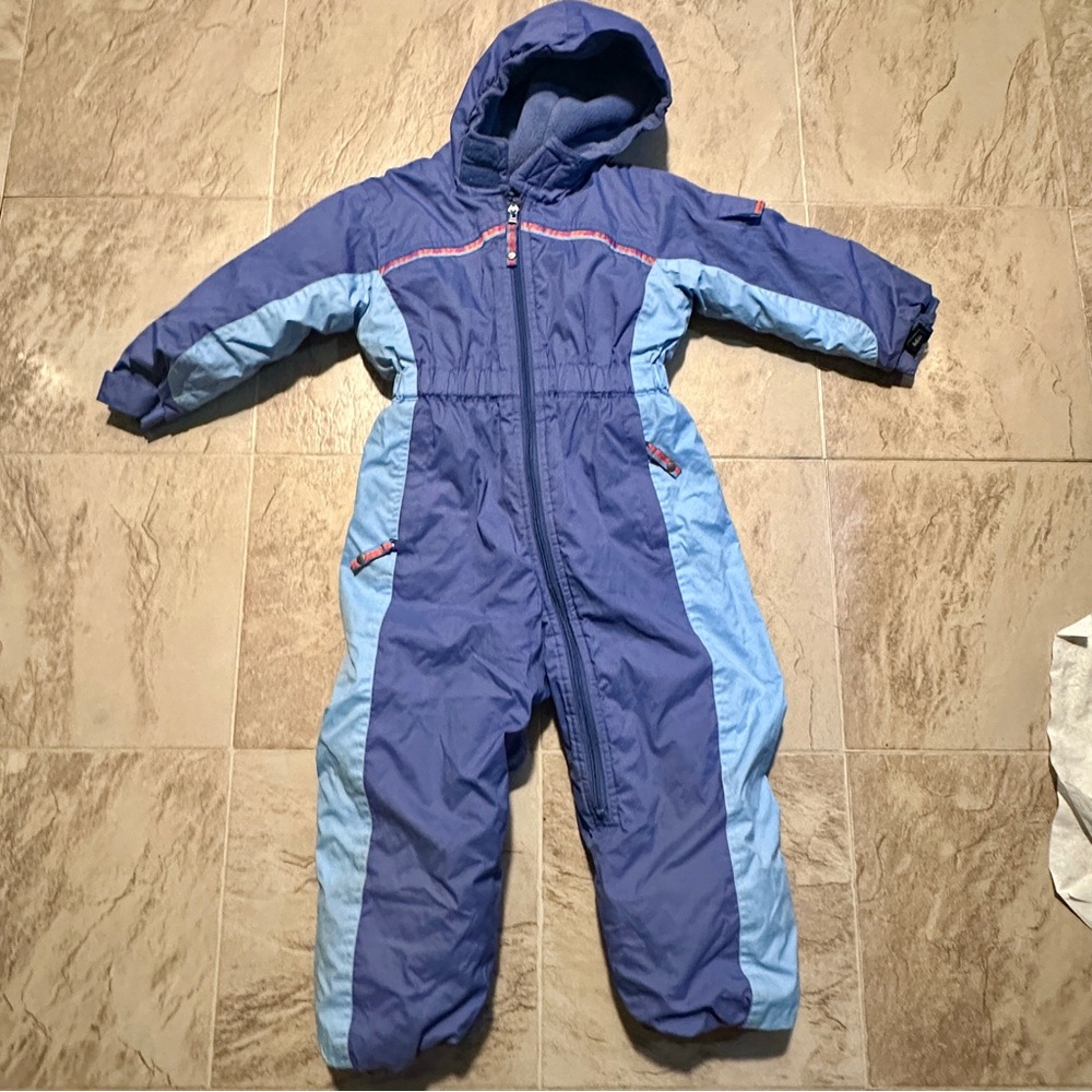 REI Hooded Blue Snowsuit